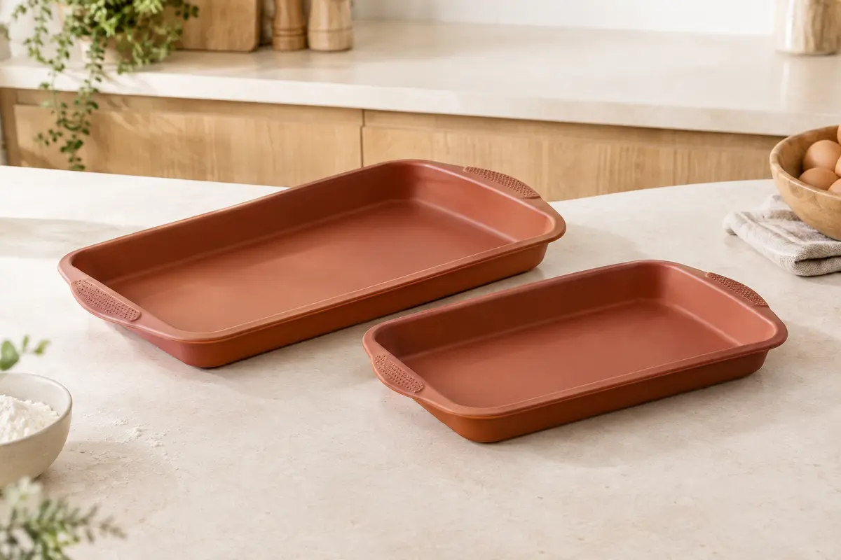 Deux moules souples en silicone de tailles distinctes pour friteuse à air Philips Dual Basket