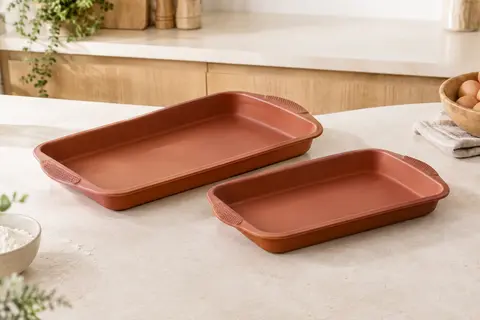 Deux moules souples en silicone de tailles distinctes pour friteuse à air Philips Dual Basket